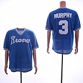 Braves 3 Dale Murphy Blue Mesh Throwback Jersey Dzhi,baseball caps,new era cap wholesale,wholesale hats